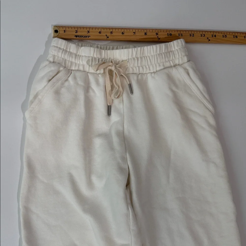 John Elliott Sweatpants Size XS Off White Ivory EUC 100% Cotton Pockets